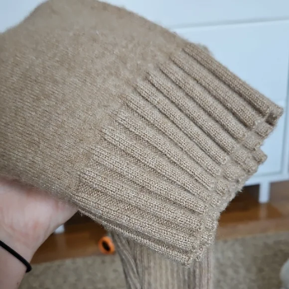 Zara Tan Cashmere Knit Sweater And Leggings Set - Picture 8 of 9